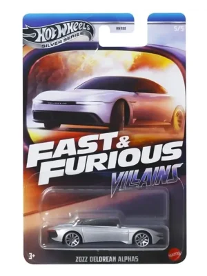 Hot Wheels Silver Series Fast ve Furious Villains Zozz Delorean Alphas JBY38