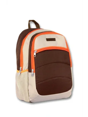 Ümit Çanta Cennec Ortaokul Kolej Lise ve Günlük Sırt Çantası - Kahverengi-Turuncu - Erkek