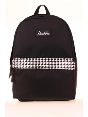 Basic Colors Okul Sırt Çantası Siyah Patern K1628