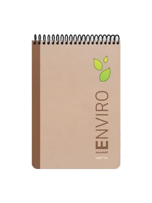 Gıpta Enviro Bloknot Spiralli Kraft Sert Kapak 17x24 100 yaprak