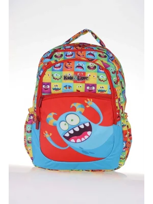 Kids & Love Design Cute Monster Okul Çantası 39x29x16 (l5083)
