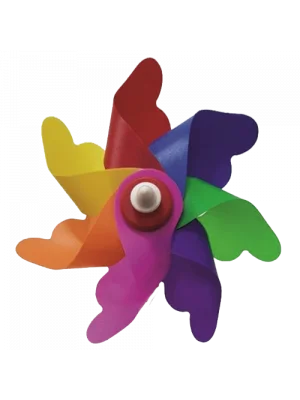 7 Kanat 16 CM Gökkuşağı Rüzgar Gülü