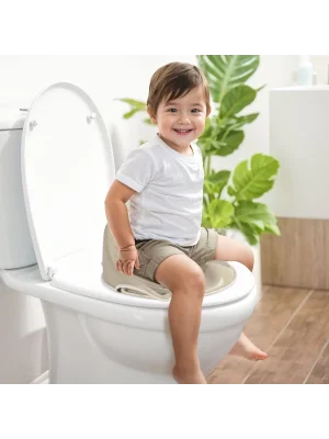 7188 Yüksek Arkalıklı Tuvalet Alıştırma Adaptörü Relax Bej