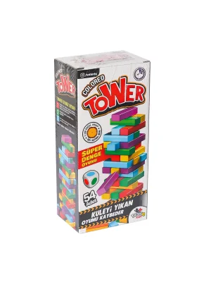 7315 Renkli Tower Süper Denge Oyunu -totteriq
