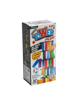 7317 Renkli Plus Tower Süper Denge Oyunu 54 Adet -totteriq