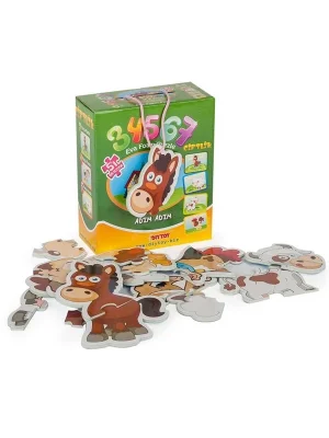8018 Kut.puzzle Çiftlik 3 4 5 6 7