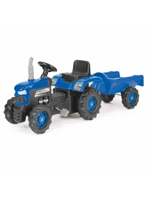 8253 Dolu Römorklu Pedallı Traktör -mavi