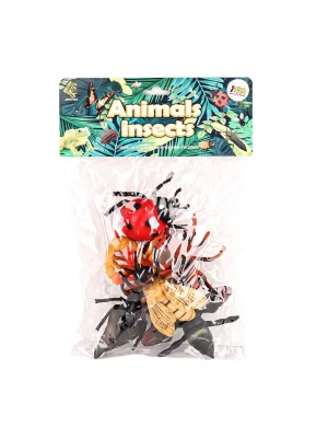 A8273-714k-4 Böcekler 6 Parça Hayvan Seti -asya Oyuncak