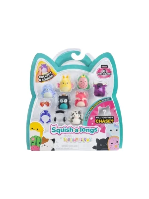 Al0021 Squish-a-longs 8 Figür + Yüzük Set Asorti Seri 2