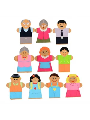 And-5001  İnsanlar Kukla Seti 10 Lu