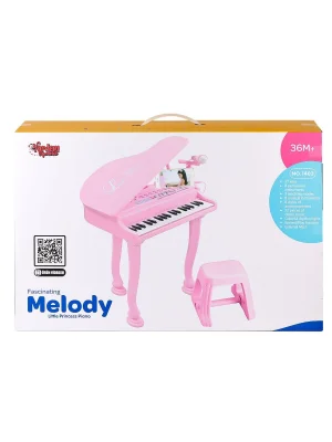 Bao-1403 0213  Mikrofonlu 37 Tuşlu Mp3 Çalar Büyük Pembe Piyano