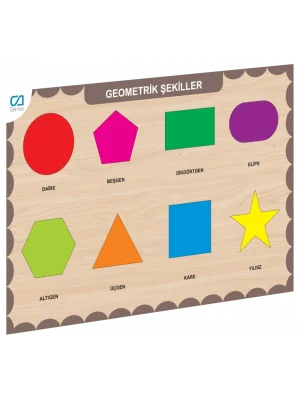 Caahs-3204 Ca Games Ahşap Geometrik Şekiller Bul-tak