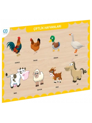 Caahs-3211 Ca Games Ahşap Çiftlik Hayvanları Bul-tak