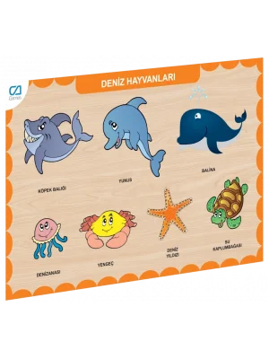 Caahs-3212 Ca Games Ahşap Deniz Hayvanları Bul-tak