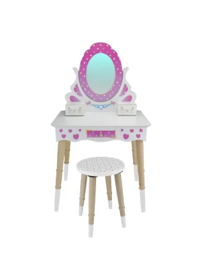 Çg68 Okutan, Ahşap Çocuk Makyaj Masası Seti