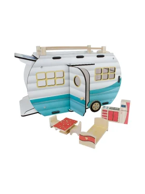 Çg95 Ahşap Karavan Turkuaz -okutan