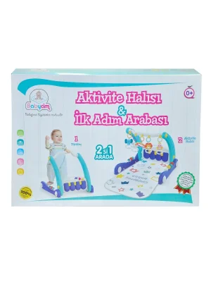 E0633 Aktivite Halısı İlk Adım Arabası Mavi