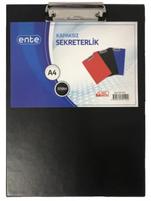 ENTE A4 SEKRETERLİK KAPAKSIZ SİYAH