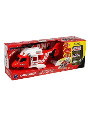 Ern-2004 Heroes Toys Helikopter Ambulans Seti Arabalı