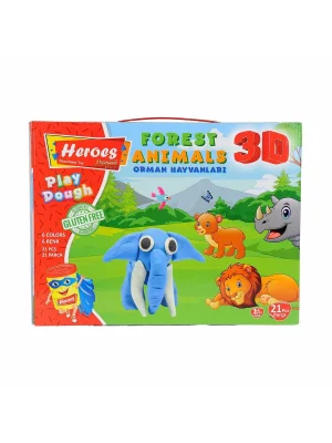 Ern-571 Heroes 3d Orman Hayvanları Seti