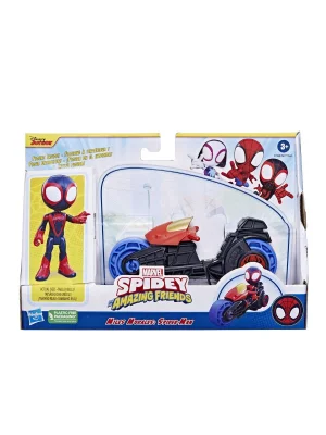 F6777 Spidey Ve İnanılmaz Arkadaşları - Motorsiklet Ve Figür +3 Yaş