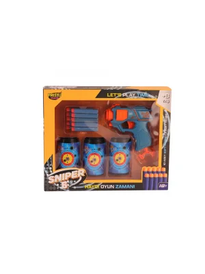 Fab 5909 Kutulu 3 Hedefli Sniper 6 Dart Atıcı