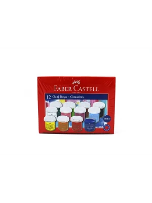 FABER 12 RENK GUAJ BOYA ŞİŞE 160401