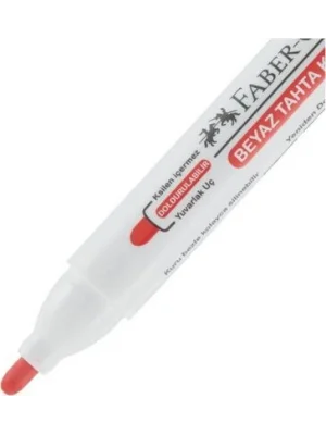 FABER BEYAZ TAHTA KALEMİ KIRMIZI 10LU (W20)