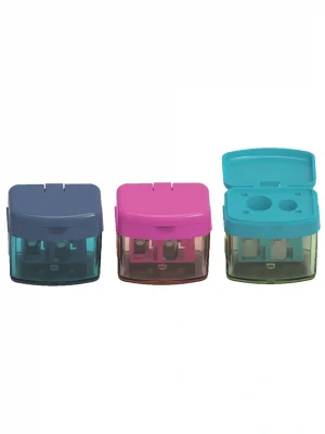 Faber-Castell Minibox Duo Kalemtraş Çift Yönlü Bıçak Sistemi ile Pratik Kullanım 1 Adet