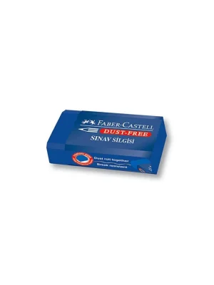 Faber-Castell Sınav Silgisi Dust-Free Mavi 187136Küçük