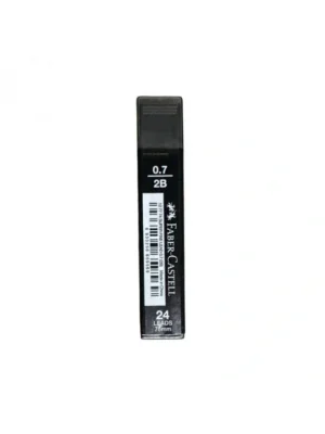 FABER CASTELL SUPER FINE T BLACK MIN 0.7 2B 75MM