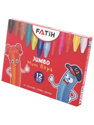 FATİH WAX CRAYON 12 RENK JUMBO MUM BOYA