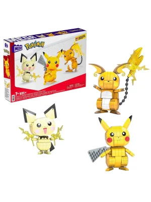 Gyh06 Mega™ Pokémon™ Pikachu Dönüşüm 3lüsü 621 Parça +7 Yaş