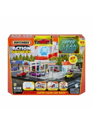 Hnj54 Matchbox Aksiyon Sürücüleri Süper Oto Yıkama Oyun Seti