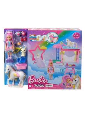 Hnt67 Barbie A Touch Of Magic Chelsea Ve Pegasus Oyun Seti