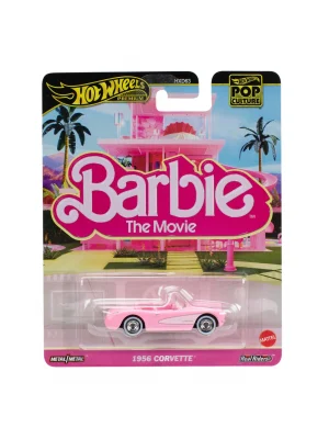 Hot Wheels Premium Pop Kültürü, Barbie Film 1956 Corvette, Pembe, Metal Döküm Araba, JBL79, 3+ YAŞ