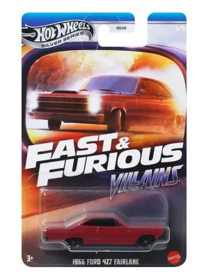 Hot Wheels Silver Series Fast ve Furious Villains 1966 Ford 427 Fairlane JBY36