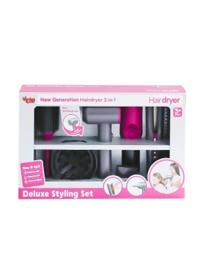 Hua-1019 Sesli Ve Işıklı 2ın1 Lüks Saç Şekillendirici Set -vardem Oyuncak