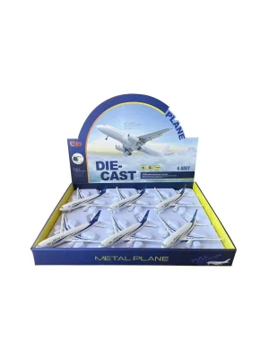 Hw-180 2830 Blue Cb Işıklı Sesli Metal Yolcu Uçağı