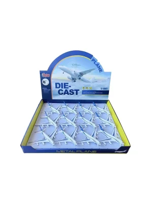 Hw-777-2 2816 Blue Cb Işıklı-sesli Metal Yolcu Uçağı