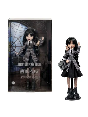 Hxj04 Monster High Wednesday Okul Üniformalı Bebek