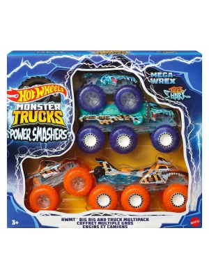 Hyj29 Hot Wheels Monster Trucks Power Smashers Çoklu Paket