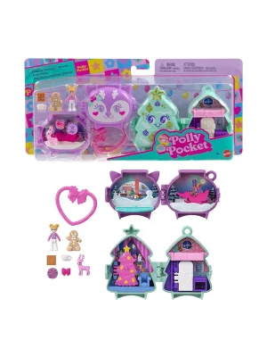 Jgm53 Polly Pocket Sevimli Yılbaşı 2li Paket Oyun Seti