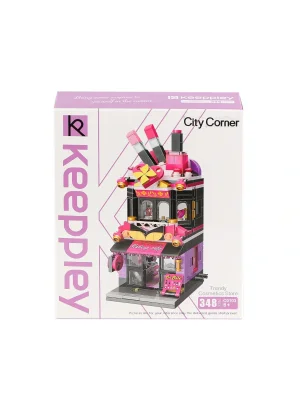 Kp0103 Keeppley City Corner - Trendy Cosmetics Store - Kozmetik Mağazası 348 Parça Yapım Seti