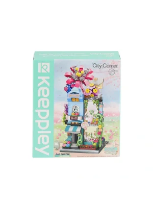 Kp28016 Keeppley City Corner - Greenness Flower Shop - Çiçekçi 356 Parça Yapım Seti