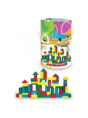 Kr017 Woodoy 60 Parça Küçük Kovalı Bloklar