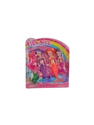 Kzl-7799-4 Deniz Kızı Işıklı Kartela 3lü 144