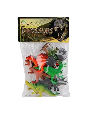 Kzl-kl5-006abc Pvc Dinazor Hayvan Seti -kızılkaya Oyuncak