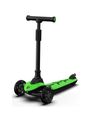 Lb2005 Lamborghini Yeşil Renk Scooter Işıklı Tekerlekli