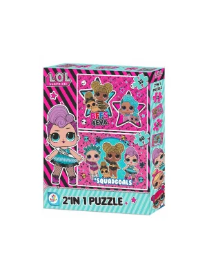 Lol7583 Laço Kids L.o.l. 2li Puzzle / 35+60 Parça Puzzle